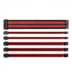 Thermaltake TtMod Sleeve Pack Cables Extension Placa Base Negro/Rojo
