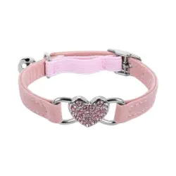 UAMLY Collar para gato con pedrería en forma de corazón - Artículo 1