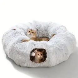 MCBOSON Nido de peluche universal para gatos, apto para las 4 estaciones. - Una pieza