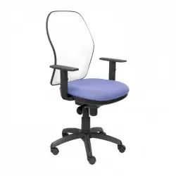 Piqueras y Crespo Jorquera Silla Malla Blanca Asiento Bali Azul Claro