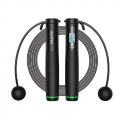 Renpho Cuerda de Saltar Inteligente Negro