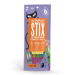 Schesir Stix Snacks varios sabores para gato 6 sobres x 15 g