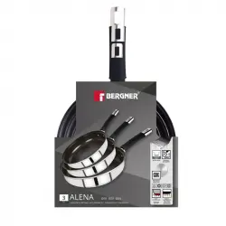 Set De Sartenes Bergner Alena Bg Acero Inoxidable 3 Piezas