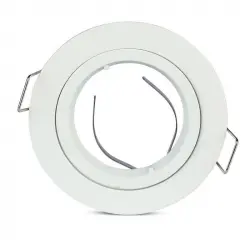 V-Tac Aro Empotrable para Bombillas GU10 81x34mm Blanco