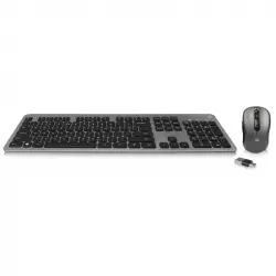 Ewent EW3272 Combo Teclado Inalámbrico + Ratón Gris/Negro