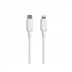 Muvit Cable Tipo C a Lightning MFI 3A 1.2m Blanco
