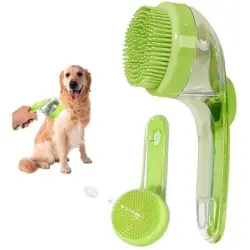 Pawffee Cepillo de baño para perros/gatos, jabón, masaje, limpieza de caspa - 1 pieza