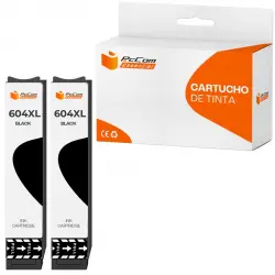 Pccom Essential Epson 604xl Cartucho Tinta Compatible Negro Pack 2
