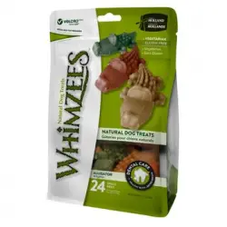 Whimzees - Paquete De 24 Snacks Con Forma De Cocodrilos Para Perros (talla Única) (multicolor)