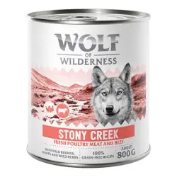 Wolf of Wilderness Expedition 6 x 800 g - Stony Creek - Ave con vacuno