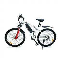 EMotorad EMX+ Bicicleta Eléctrica Todoterreno Ruedas 27.5" Motor 36V 250W Batería 13Ah Blanca/Roja
