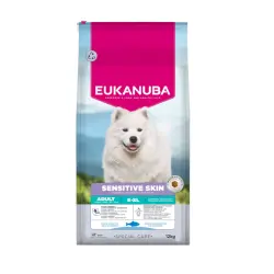 Eukanuba Adult Daily Care Sensitive Skin pienso para perros - 12 kg