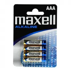 Maxell Pack 4 Pilas Alcalinas LR03 AAA 1.5V