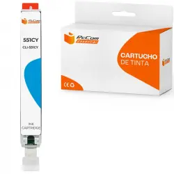 Pccom Essential Canon Cli551xl Cartucho Tinta Compatible Cian
