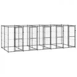 Perrera De Exterior | Jaula Para Perro | Parque Para Mascotas De Acero 12,1 M² Cfw783783
