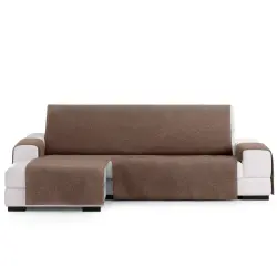 Vipalia Protector Cubre Sofá Chaise Izquierdo 290 Color Marrón Modelo Brisa