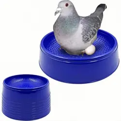 ZooVenture Juego de 8 cuencos de plástico reutilizables para palomas - 8 piezas