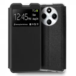 Cool Funda Flip Cover Negro Liso para Xiaomi Redmi 14C / POCO C75