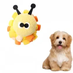FurryFusion  para perros con pelota de comida escondida - AMARILLO