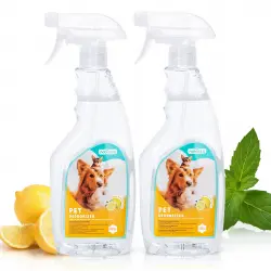 Nobleza - 2 × Spray Desodorante de Mascotas para Perros y Gatos Duradero, Eliminador de Olores Mascotas Sin Alcohol, Desodorización Suave, para Mascotas, Gatos, Perros,500 ml