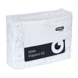 Pañales zooplus Basics para perros machos - Talla XS: 20 - 32 cm, 50 unidades