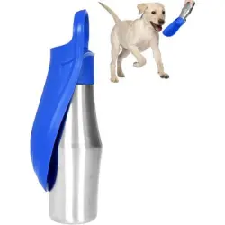 Pawffee Botella de agua para perros, ideal para viajes - 1 pieza
