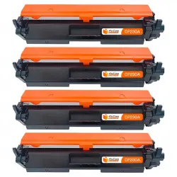 Pccom Essential HP CF230A Tóner Compatible Negro Pack 4