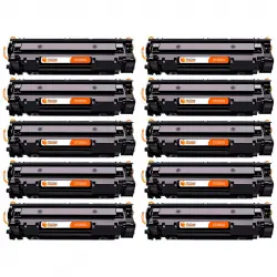 Pccom Essential HP CF283A Tóner Compatible Negro Pack 10