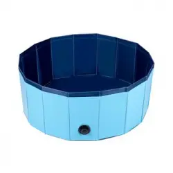 Piscina Para Mascotas Maxxpro Plegable Azul Ø80x30 Cm