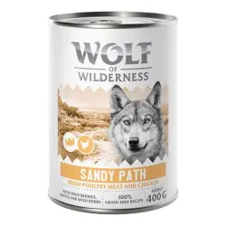 Wolf of Wilderness Expedition 6 x 400 g - Sandy Path - Ave con pollo