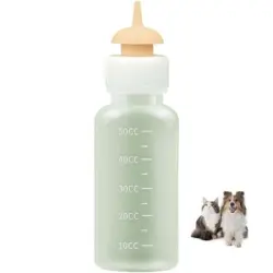 ZooVenture Biberón largo de silicona suave para alimentar gatos - Tipo: Corto