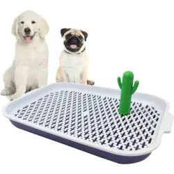 ZooVenture Inodoro para perros extraíble con doble fondo M - M: 49,7 x 33,5 x 6 cm