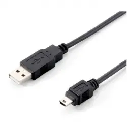 Equip Cable USB 2.0 a Mini USB M/M 1.8m Negro