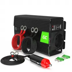 Green Cell INV04DE Adaptador/Inversor de Corriente Universal 500 W Negro
