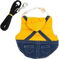Pawffee Arnés transpirable ajustable para conejos con correa chaleco pasear - 1 pieza