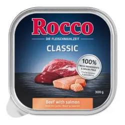 Rocco Classic en tarrinas 9 x 300 g - Vacuno con salmón