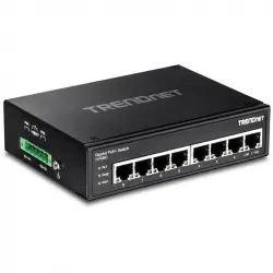 Trendnet TI-PG80 Switch DIN-Rail PoE+ Gigabit Industrial Reforzado 8 Puertos