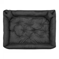 Cama De Microfibra Para Gatos Ponton 115 X 95 Cm - Color Negro