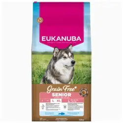 Eukanuba Senior Large Breed Grain Free con pescado de mar - 12 kg