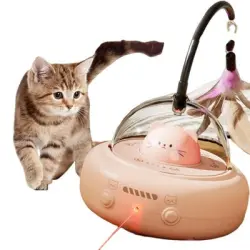 FurryFusion Coche de juguete automático con forma de gato - Rojo
