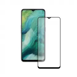 Ksix Cristal Templado 9H Full Glue 2.5D Borde Negro para Oppo Find X2 Lite