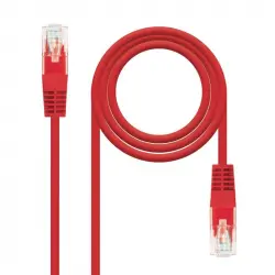 Nanocable Cable de Red RJ-45 UTP AWG24 Cat.6 1m Rojo