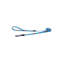 Rogz Correa Comic Azul para perros - 140 cm x 20 mm