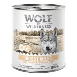 Wolf of Wilderness Expedition 6 x 800 g - Mossy Miles - Ave con conejo