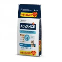 12 kg (10 + 2 kg ¡gratis!) Advance Adult Pollo y Arroz pienso para gatos