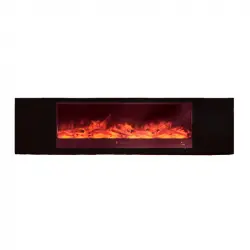 Chimenea Móvil Y Electrica 1500w Chimenea Móvil Meda 150 Negro