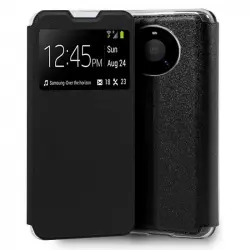 Cool Funda Flip Cover Liso Negro para Huawei Mate 40 Pro / 40 Pro Plus