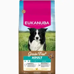 Eukanuba Grain Free Adult Small & Medium con pollo - 12 kg