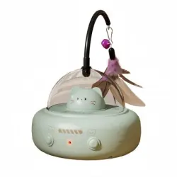 FurryFusion Coche de juguete automático con forma de gato - Verde