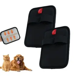 FurryFusion Juego de 2 guantes para el cuidado de perros y gatos - Artículo 2